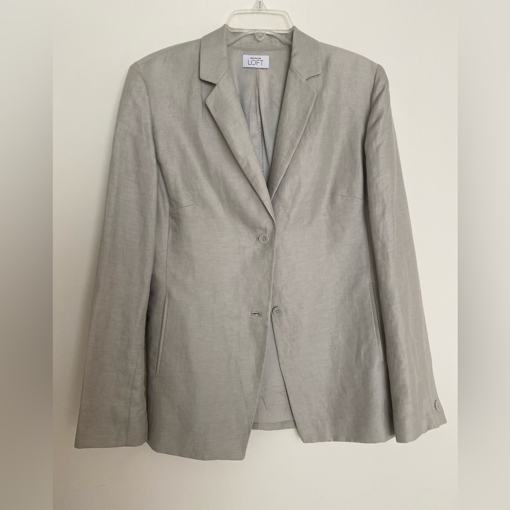 Ann Taylor Women's Light Gray Blazer